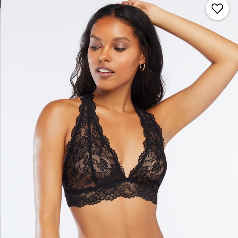 Savage X Fenty Floral Lace Racerback Bralette